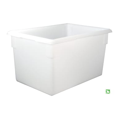 Rubbermaid FG350100 White 21.5 Gallon 26 x 18 x 15 Food / Tote Box