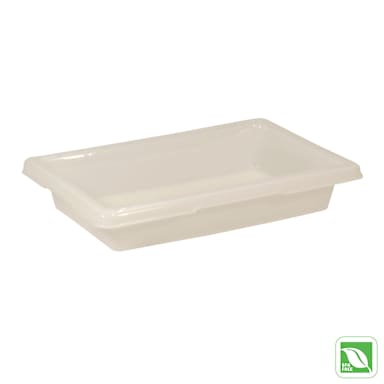 Rubbermaid FG350700 White 2 Gallon Food / Tote Box