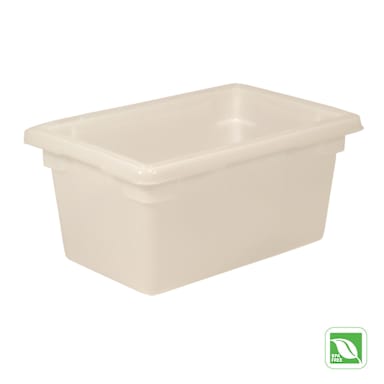 Rubbermaid FG350400 White Deep 5 Gallon Food / Tote Box