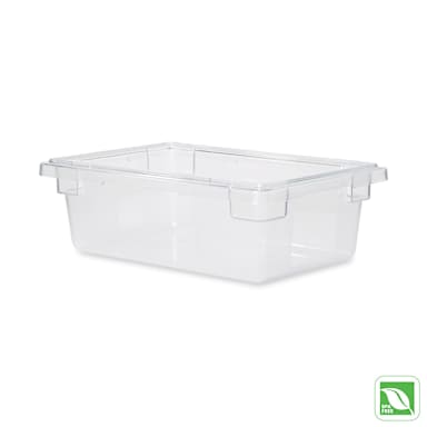 Rubbermaid FG330900CLR Clear 3.5 Gallon 18 x 12 x 6 Food / Tote Box