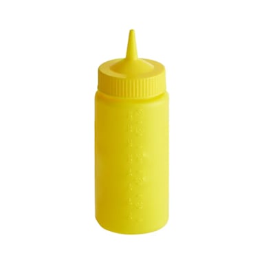 Traex 4916-08 Wide Mouth Yellow 16 Ounce Squeeze Bottle