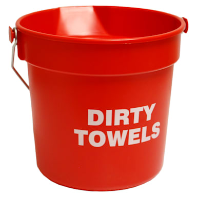 Hospeco Red Dirty Towel Bucket