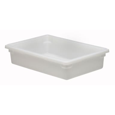 Cambro 18266P148 White 8.75 Gal. Poly 18" x 26" x 6" Food Storage Box