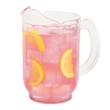 Cambro PL60CW135 Laguna Clear 60 Oz. Pitcher with Large Handle