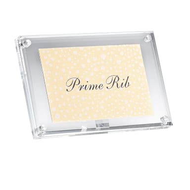 TableCraft A362 Acrylic 4" Magnetic Card / Sign Holder