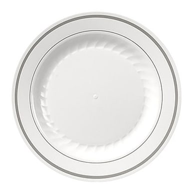 WNA MP10WSLVR Silver Line 10.25" Plate