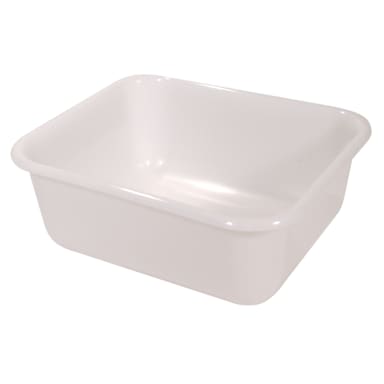 Rubbermaid FG369000 White 11 Quart Food / Tote Box