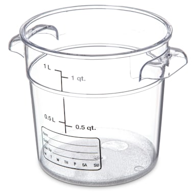 Carlisle 1076107 StorPlus 1 Qt. Clear Storage Container