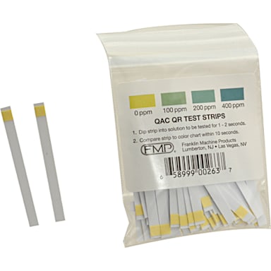 FMP 142-1363 QUAT Ammonia Sanitizer Test Strip Tape