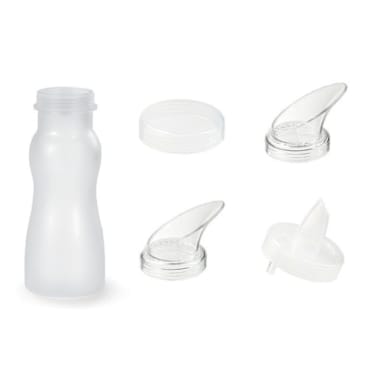 GET SDB-16-PC-6-CL Polycarbonate Salad Dressing Bottles w/ Lids - Set