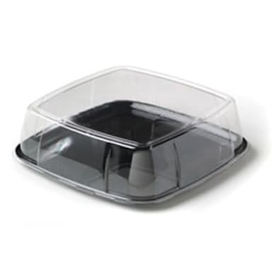 Sabert C9312 Moz.aik® 12" Black Platter With Lid