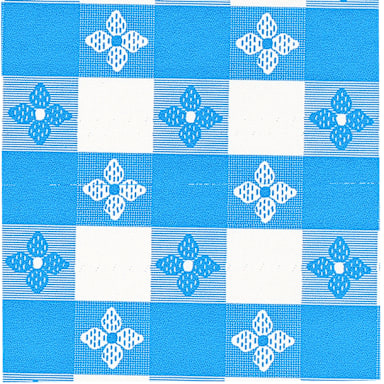 Marko 5151-002 Classic™ Series 15 YD x 52" Blue Check Tablecloth
