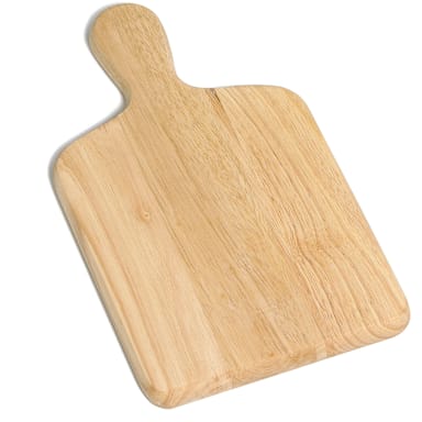 TableCraft 79 Natural 13" x 7-3/4" Wood Bread Cutting Board