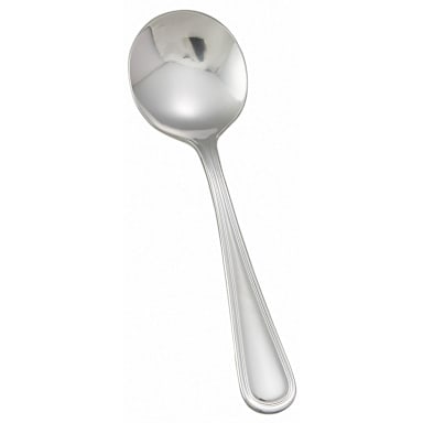 Winco® 0021-04 Continental Mirror S/S Bouillon Spoon - Dozen