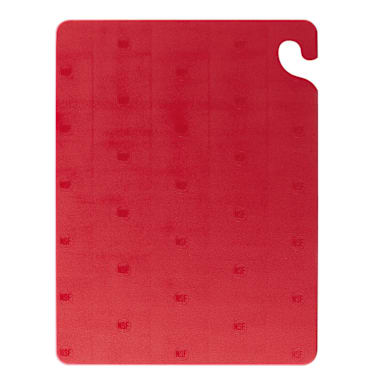 San Jamar CB121812RD Cut-N-Carry® 12 x 18" Red Cutting Board