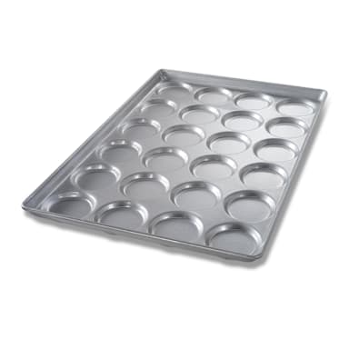 Chicago Metallic 42345 24-Cavity Hamburger / Muffin Top / Cookie Pan