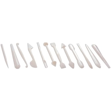 J.B. Prince B610 HD Plastic 12-Piece Marzipan Tool Set