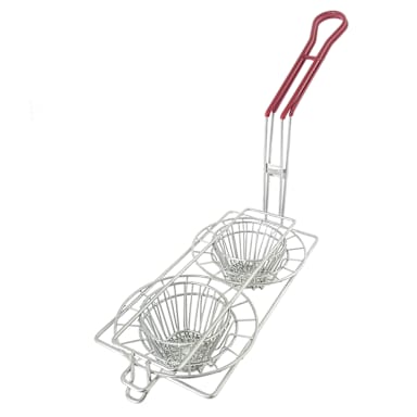 Pronto® PBPN0004 Large Taco Cup Fry Basket With 2 Cups