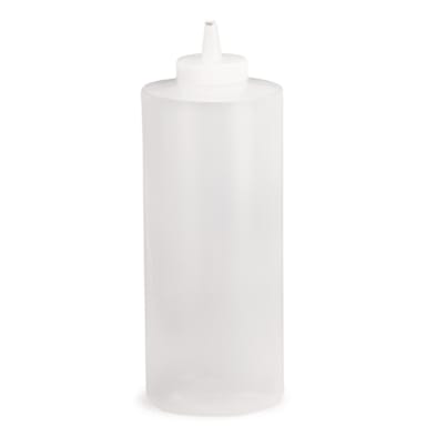 TableCraft 233C 32 Oz. Wide Cone Tip Natural Squeeze Dispenser