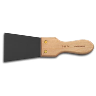 Dexter Russell 28874 3.5" Trough Scraper with Wood Handle