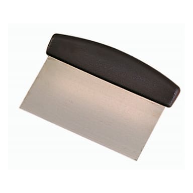 Darling Foodservice S/S 4" x 6" Dough Scraper w/ Plastic Handle