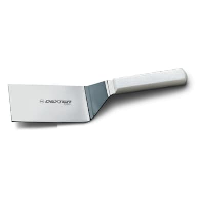 Dexter Russell P94855 Basics White Handle 6 x 3" Hamburger Turner