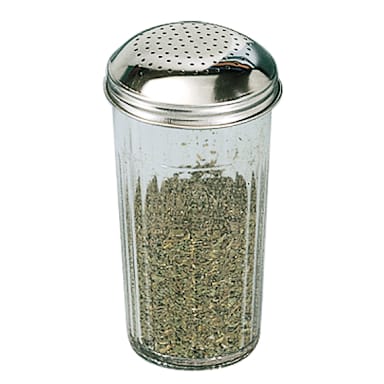American Metalcraft 3318 SAN Plastic 12 Oz Dredge Shaker w/ S/S Top