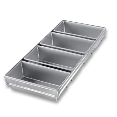 Chicago Metallic 44065 Glazed 8-3/4" 4-Strap Open Top Bread Pan