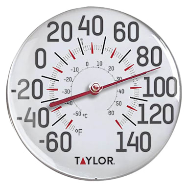 Taylor Precision 49562J 60 - 140°F Wall Mount Dial Thermometer