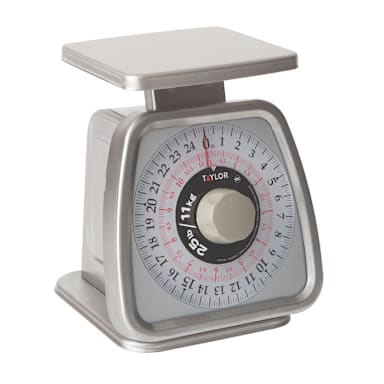 Taylor® Precision TS25KL S/S 25 Lb. Rotating Dial Portion Scale