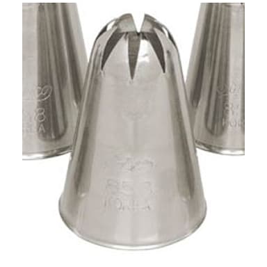 Ateco 856 Deep Cut Closed Star Pastry Tube #856