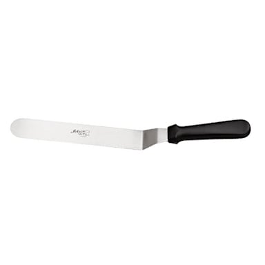 Ateco 1309 Offset S/S Ultra Spatula with Black Plastic Handle