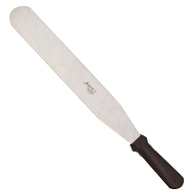 Ateco 1314 Straight S/S Ultra Spatula with Black Plastic Handle