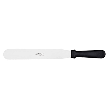 Ateco 1310 Straight S/S Ultra Spatula with Black Plastic Handle