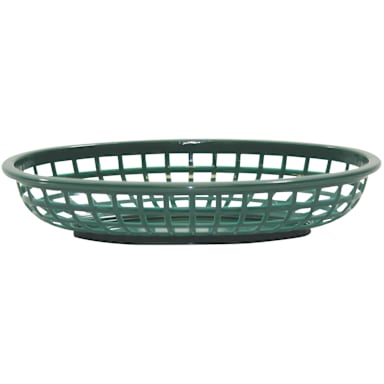 TableCraft 1074FG Classic Forest Green 9.25" x 6" Basket - Dozen