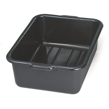 TableCraft 1537E 7" Black Recycled Bus Box