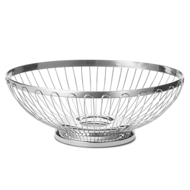 TableCraft 6174 Regent S/S 9-5/8" x 7-1/4" Oval Basket