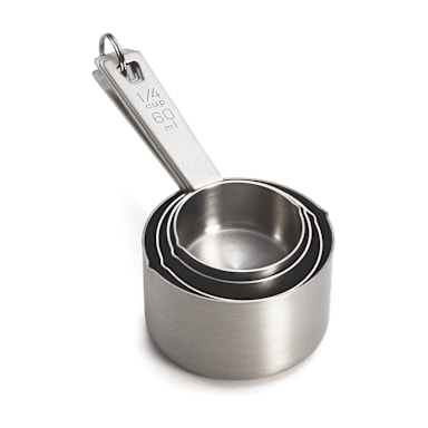 TableCraft 725 S/S 4-Piece Heavyweight Measuring Cup Set