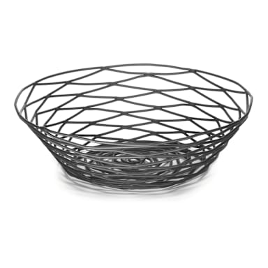 TableCraft® BK17508 Artisan Collection Black 8" Metal Basket