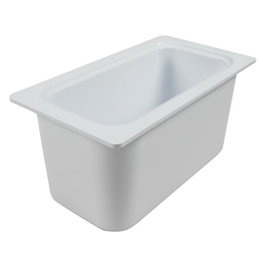 San Jamar® CI7003WH Chill-It® 1/3-Size White Food Pan