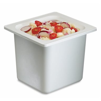 San Jamar® CI7001WH Chill-It® 1/6-Size White Food Pan
