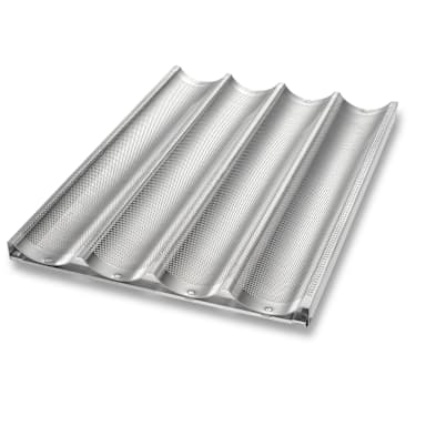 Chicago Metallic 49034 Uni-Lock 4-Cavity Baguette / French Bread Pan