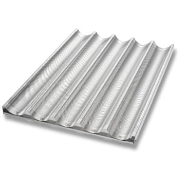 Chicago Metallic 49035 Uni-Lock 5-Cavity Baguette / French Bread Pan