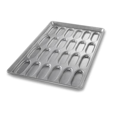Chicago Metallic 42415 Glazed 24-Cavity Hot Dog Bun Pan