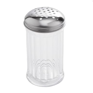 American Metalcraft SAN312 Clear Plastic 12 Oz Cheese Shaker w/ Lid