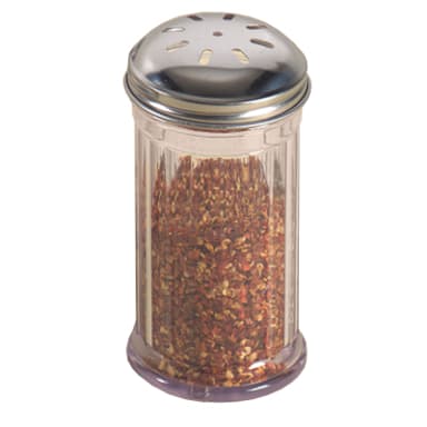 American Metalcraft SAN317 Clear Plastic 12 Oz Spice Shaker with Lid