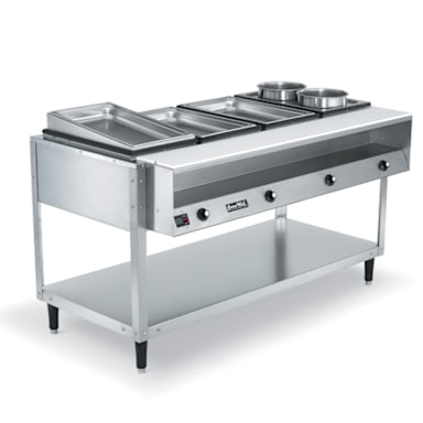 Vollrath 38004 ServeWell® 4-Well S/S 61 x 32 x 34 Hot Food Table