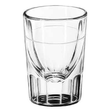 Libbey 5135/S0617 Lined Fluted 1.25 Oz. Whiskey Glass