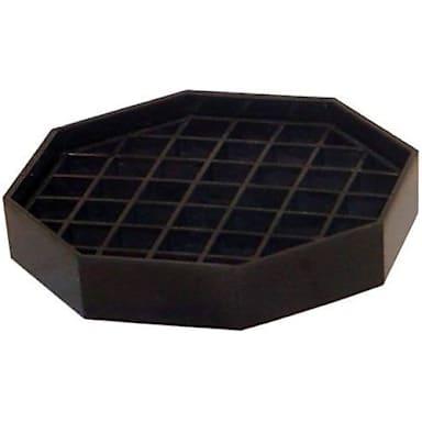 Bar Maid® CR-1440 Trivet Style Black Octagon 6" Drip Catcher