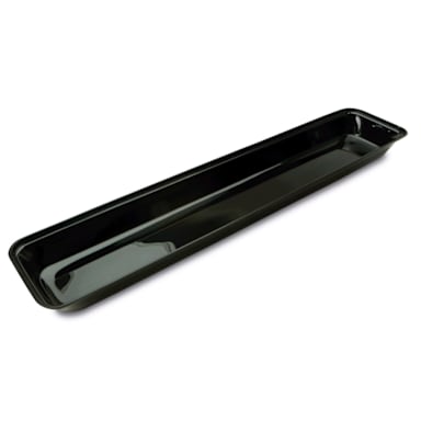 Delfin BRC-308-10 6.75 Qt. Black Rectangular Market Tray